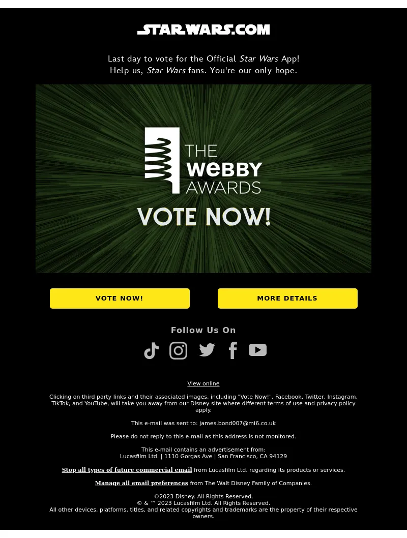 Email Screenshot