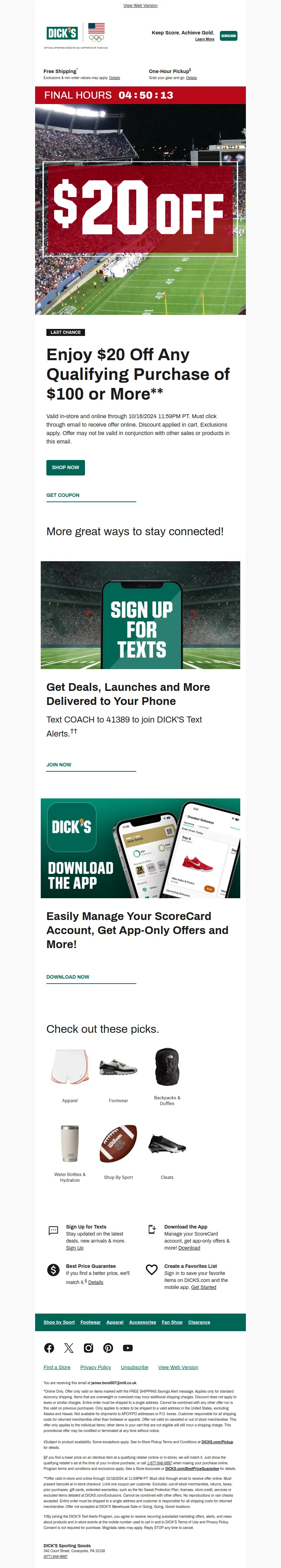 Email Screenshot