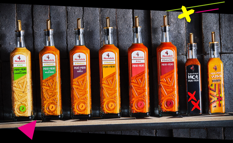 Our PERi-PERi sauces.