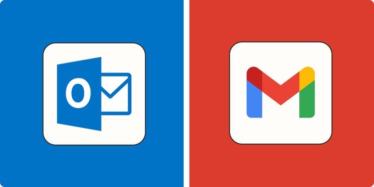 image showing outlook and gmail logos