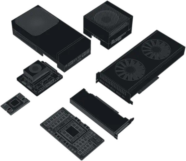 All supported hardware, side by side