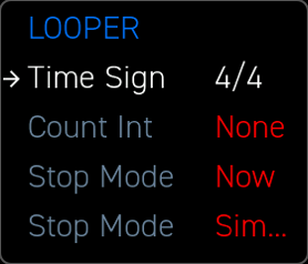 Looper Settings
