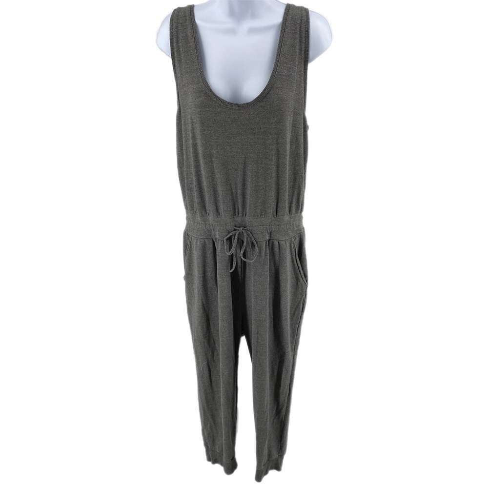 Zella Gray Front Tie Tank Sleeveless Jumpsuit sz L – Embrace Sisu