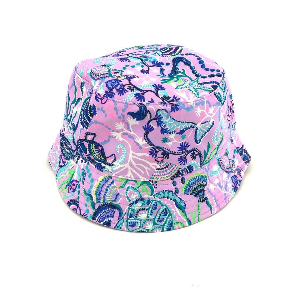 Lilly Pulitzer Lilac Freesia Mermaid Printed Bucket Hat One Size Beach –  Embrace Sisu