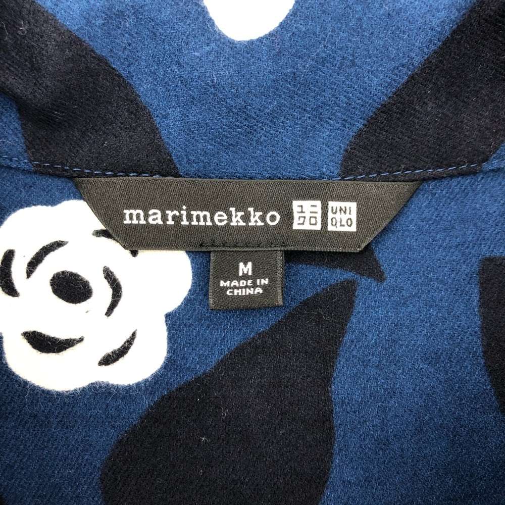 Uniqlo x Marimekko Flannel Long-Sleeve Shirt Blue