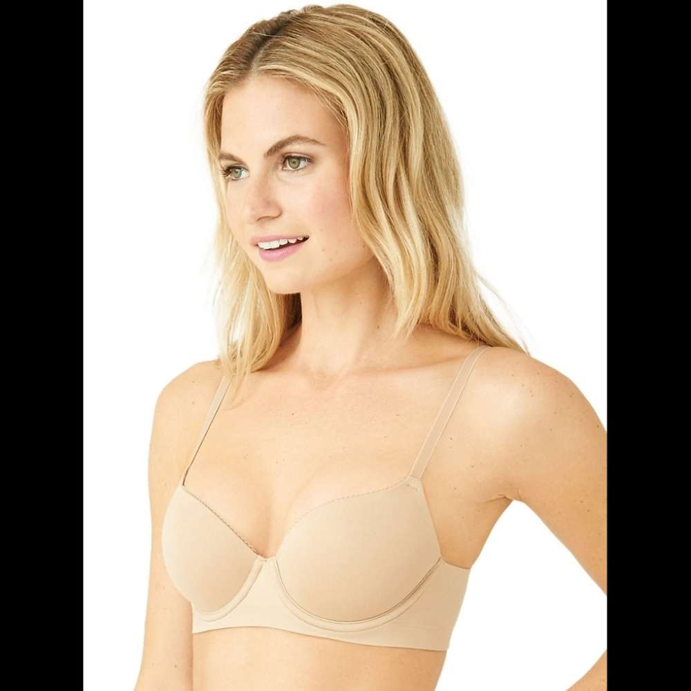b. Tempted Comfort Intended Au Natural Nude Beige T-Shirt Bra Size