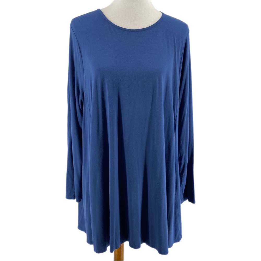 Eileen Fisher Blue Long Sleeve Tunic Dress sz 2X – Embrace Sisu