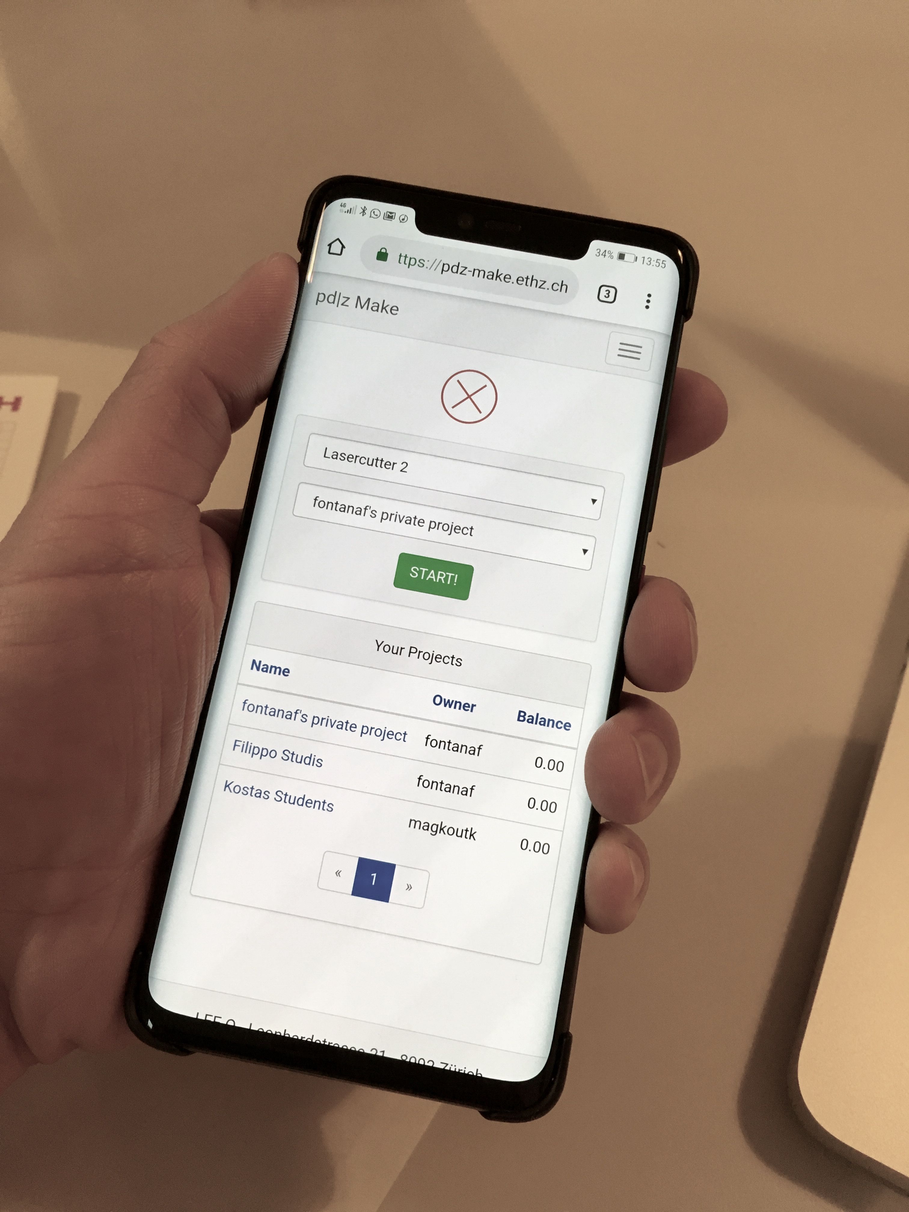 pdz-make mobile UI