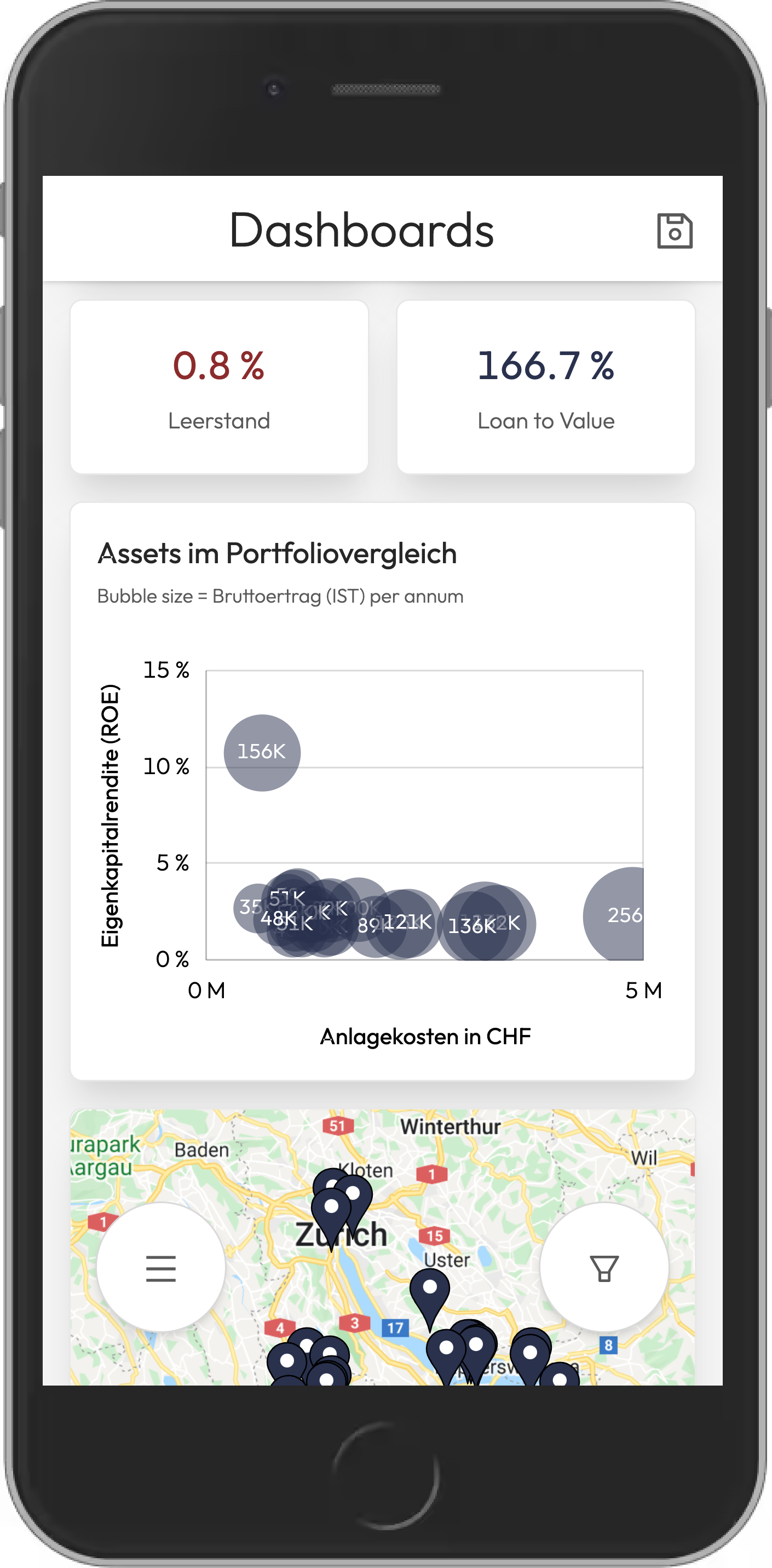 reamis app dashboard iphone