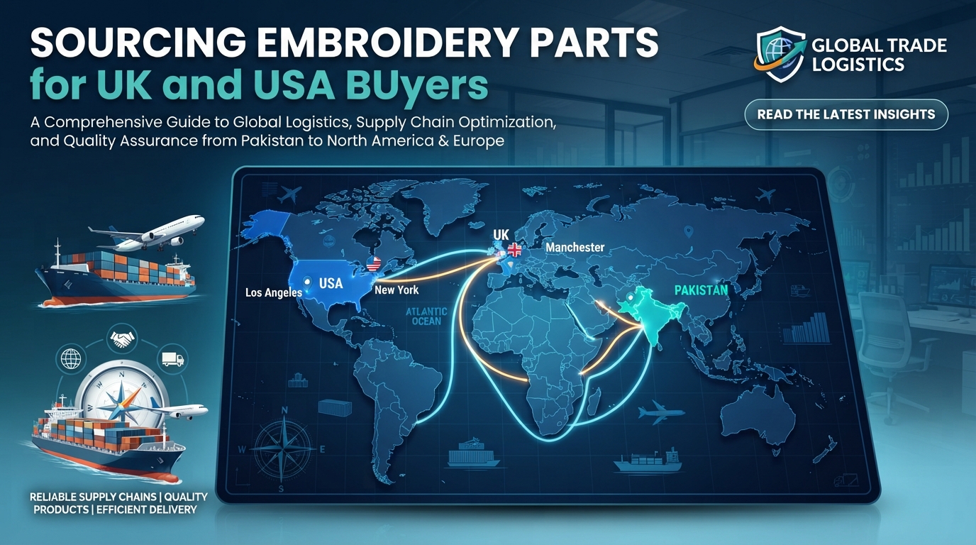 How to Ship Embroidery Machine Parts from Pakistan: FedEx vs DHL vs Sea Freight