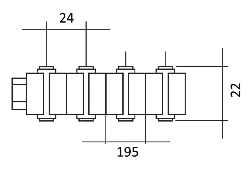 Aqua Industrial overflow Grating, 195 mm, 22 mm — view 2 of 2