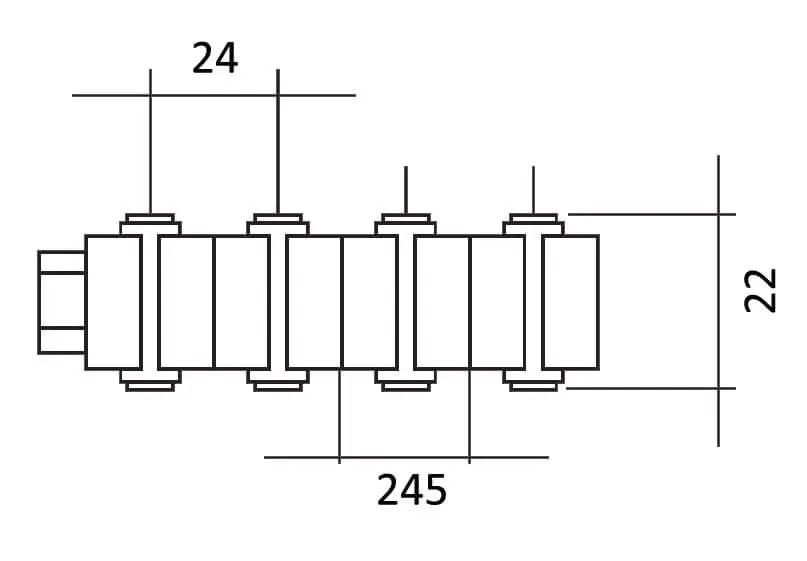 Aqua Industrial overflow Grating, 245 mm, 22 mm — view 2 of 2