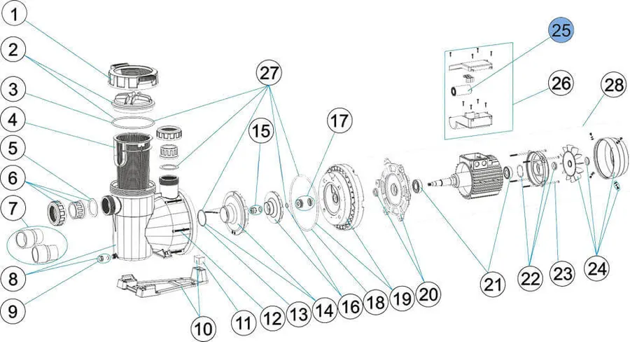 AstralPool condenser 32 μF — view 2 of 2