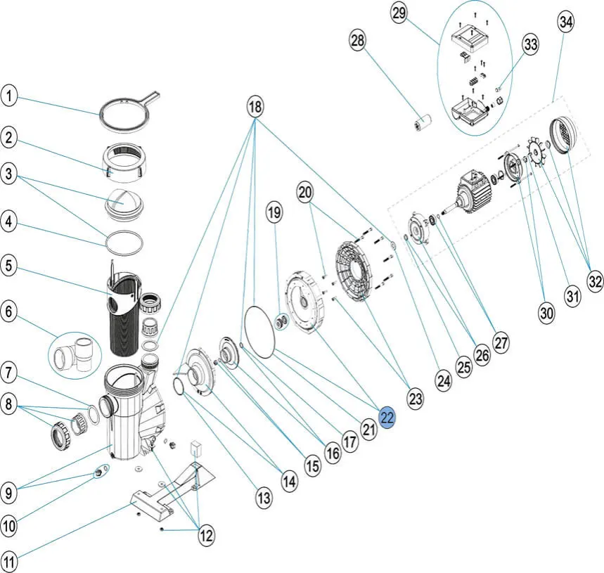 AstralPool mechanical seal plate — view 2 of 2