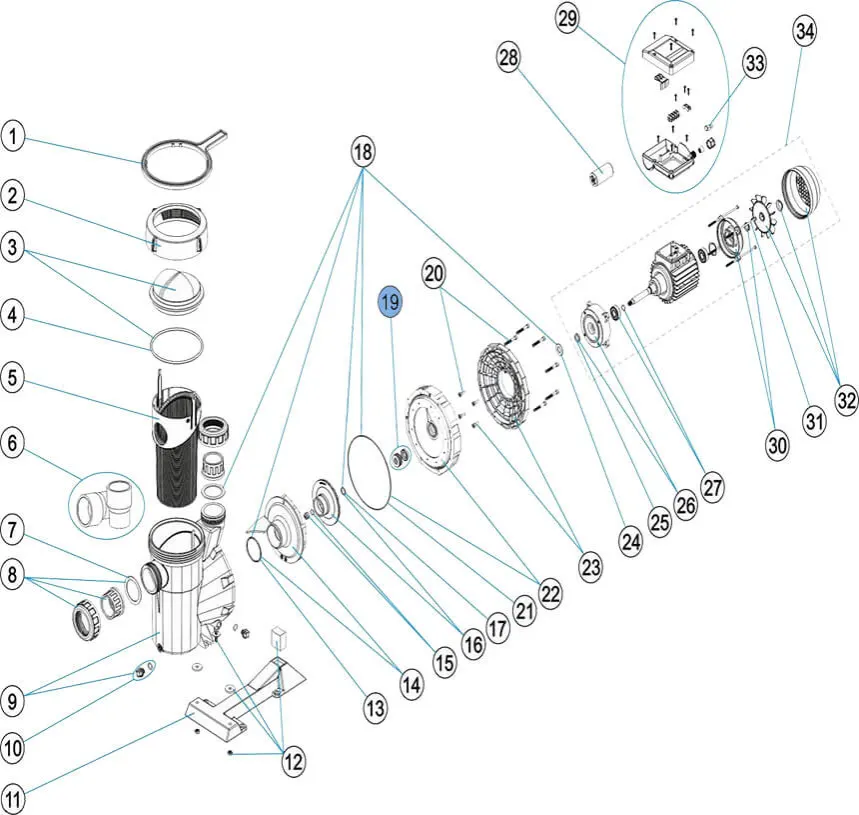 AstralPool mechanical seal — view 2 of 2