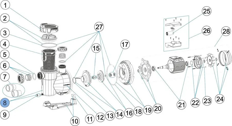 AstralPool pump housing — view 2 of 2
