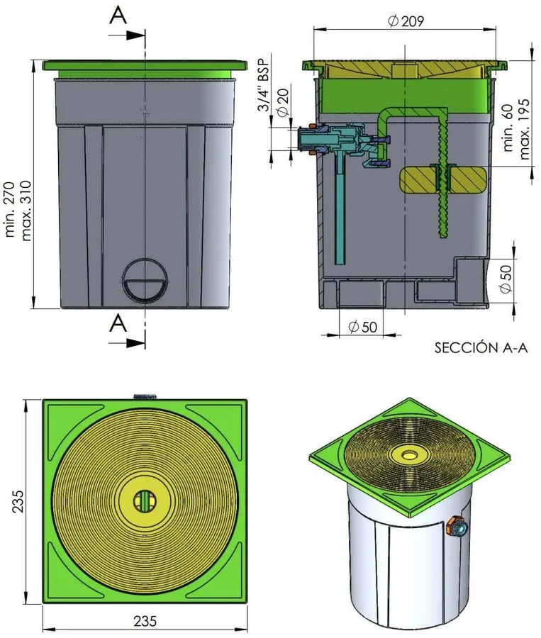 AstralPool Universal level regulator, ABS — view 5 of 5