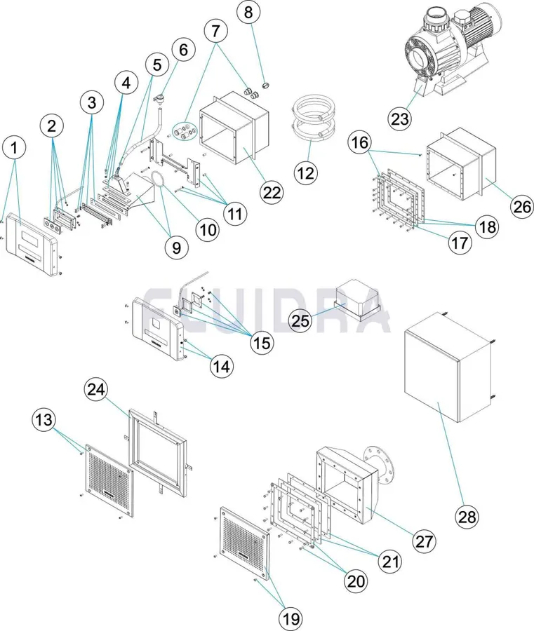 AstralPool Basic ND countercurrent kit for concrete pool, AISI – 316L — view 4 of 4