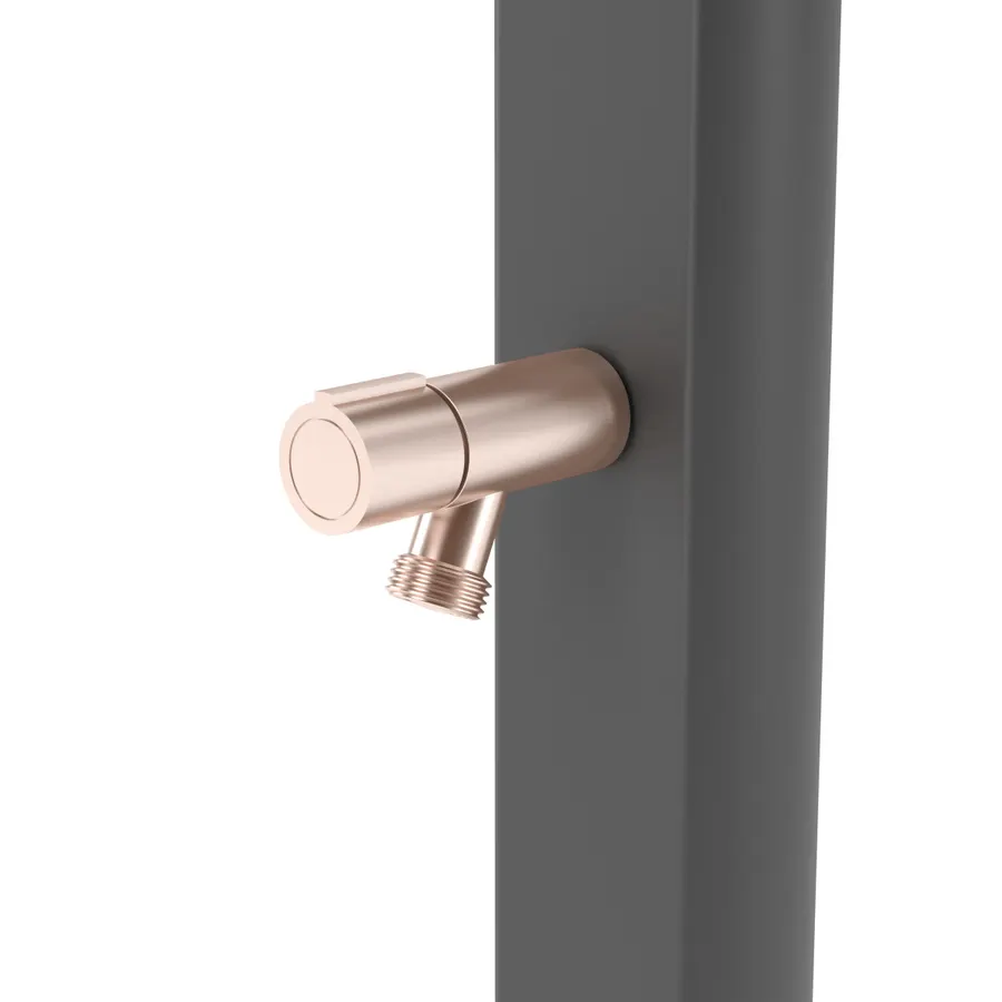 AstralPool chrome non-solar shower, Anthracite — view 3 of 6