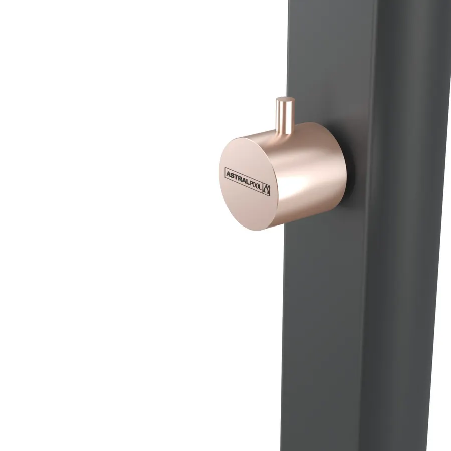 AstralPool chrome non-solar shower, Anthracite — view 4 of 6