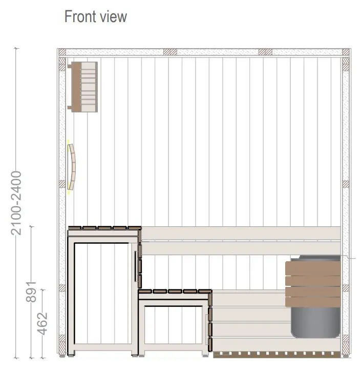 AstralPool Classic Select sauna, 8 kW — view 5 of 5