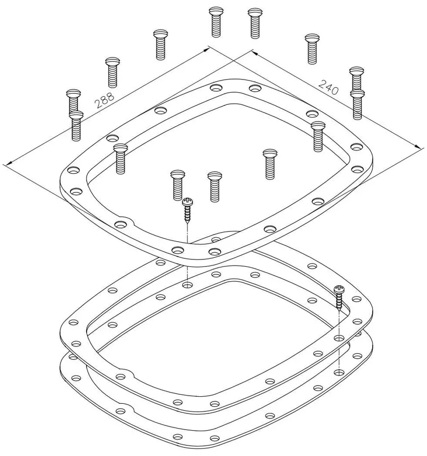 AstralPool countercurrent accessories for fitting in liner/polyester pool, ABS — view 2 of 2