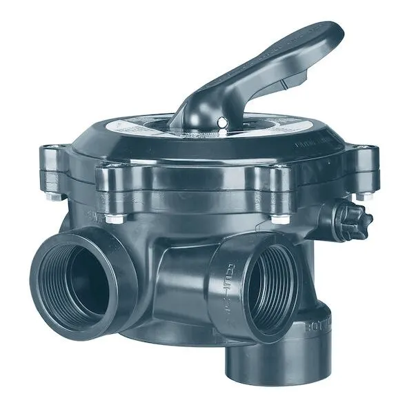 AstralPool Flat lateral multiport valve, bottom port threaded, 1.5"