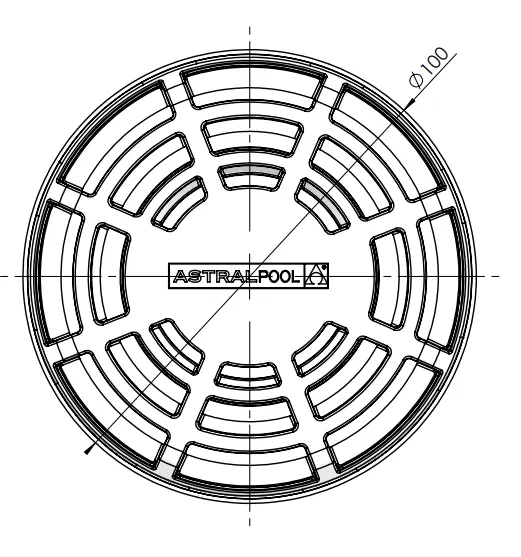 AstralPool Lateral return inlet nozzle for Polyester pools - White — view 4 of 5