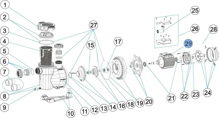 AstralPool motor 3 HP III — view 2 of 2