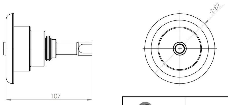 AstralPool single rotating jet for pool, white — view 2 of 2