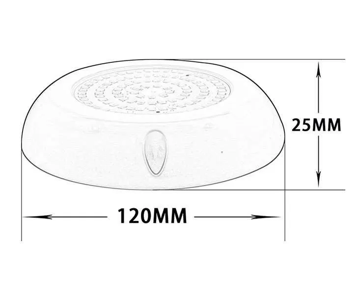Atecpool Matrix surface mounted panel 108 LED light for swimming pool , 3000K, warm white, ABS — view 3 of 3