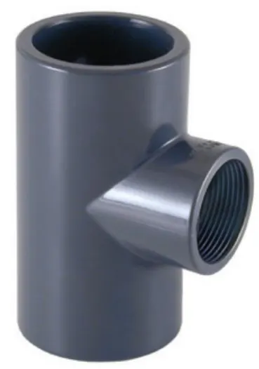 Cepex PVC-U reducing tee with female thread FT 50 x ¾” — view 2 of 3