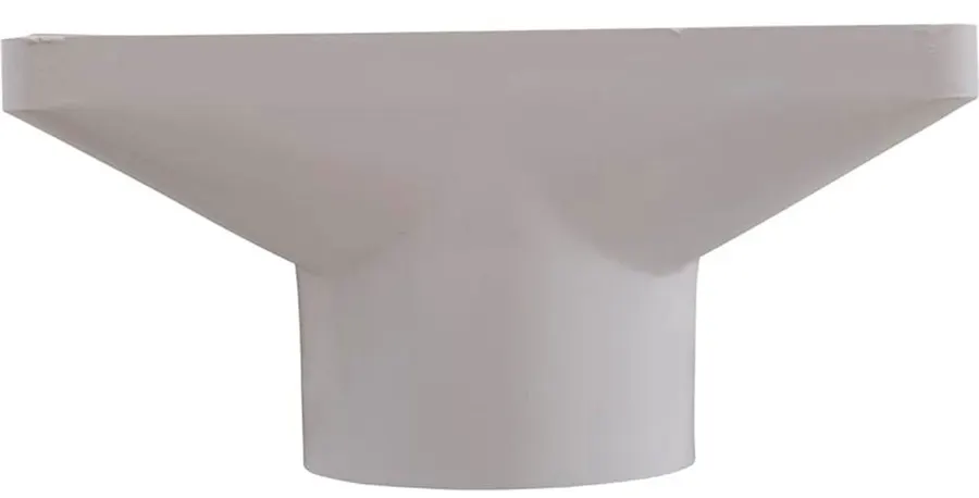 Pentair 2 ½" drain gutter with grate, ABS, White — view 4 of 5