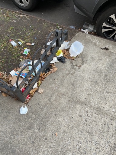 Trash near 518 West 204th Street, New York