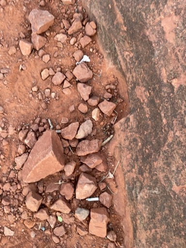 Trash near Bell Rock Trail, Yavapai County, Arizona, 86351, United States