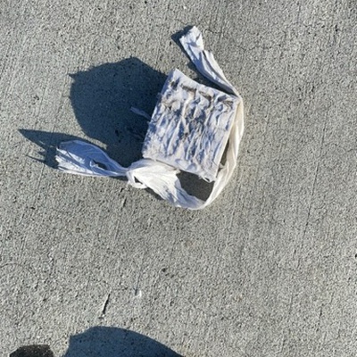 Trash near 1508, Park Avenue, Balboa Island, Newport Beach, Orange County, California, 92662, United States