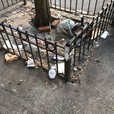 Trash near 1405 5th Avenue, New York