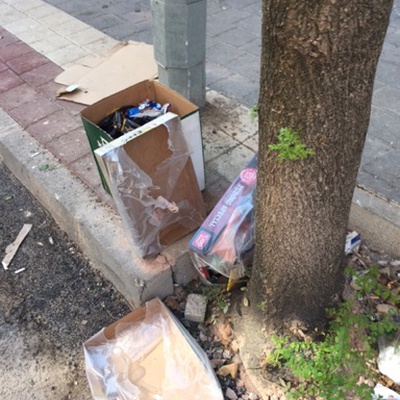 Trash near Genç emlak ipekçilik, İpekçilik Caddesi, Karaağaç Mahallesi, Yıldırım, Bursa, Marmara Region, 16230, Turkey