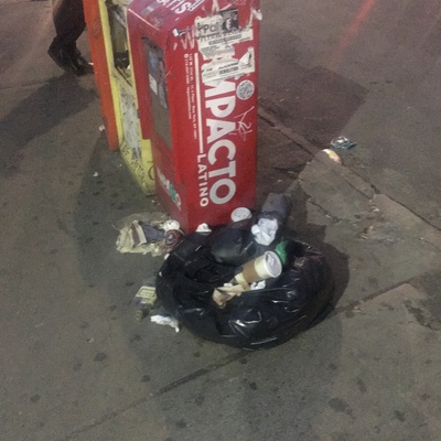 Trash near 344 Graham Avenue, New York City