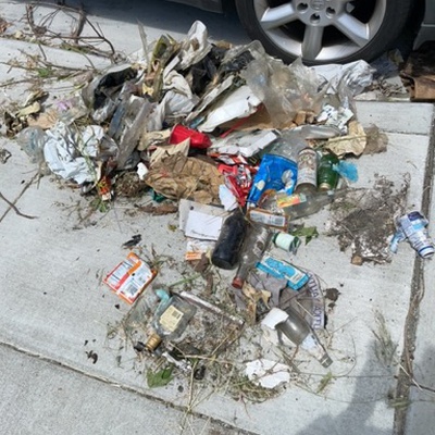 Trash near 495 22nd Street, Oakland