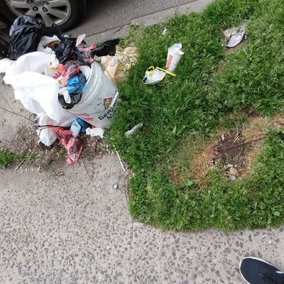 Trash near Public School 171, 30th Avenue, Astoria, Queens County, New York City, New York, 11102, USA