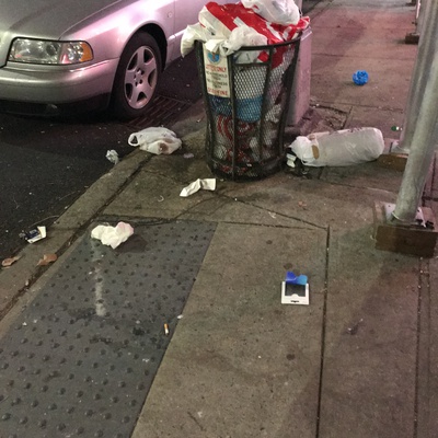 Trash near 147 East 118th Street, New York City