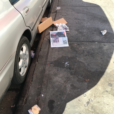 Trash near 1871 Lexington Avenue, New York City