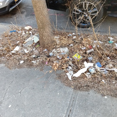 Trash near 12-23 Astoria Boulevard, New York City