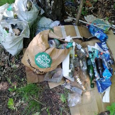 Trash near Grzybowa, Nowy Rembertów, Rembertów, Warsaw, Masovian Voivodeship, 04-497, Poland