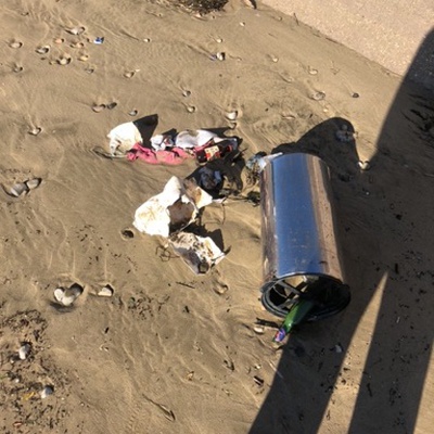 Trash near Viale Circe, Terracina, Latina, Lazio, 04019, Italy