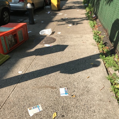 Trash near 1661 Park Avenue, New York
