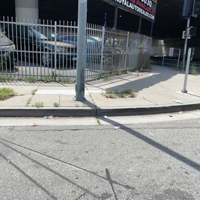 Trash near Chick-fil-A, David Avenue, Mid-City, Los Angeles, Los Angeles County, California, 90064, United States