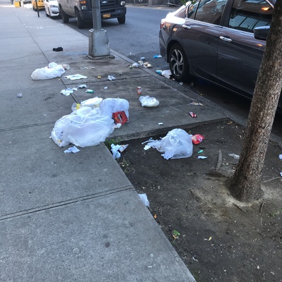 Trash near 100 East 122nd Street, New York