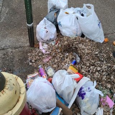 Trash near 76 Chestnut Street, Paterson